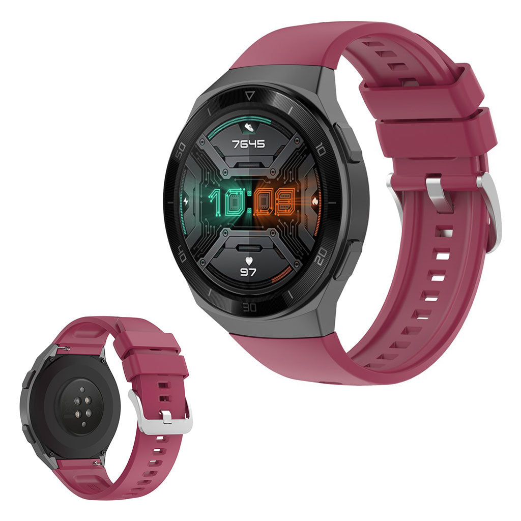 Meget kønt Huawei Watch GT 2e Silikone Rem - Rød#serie_5