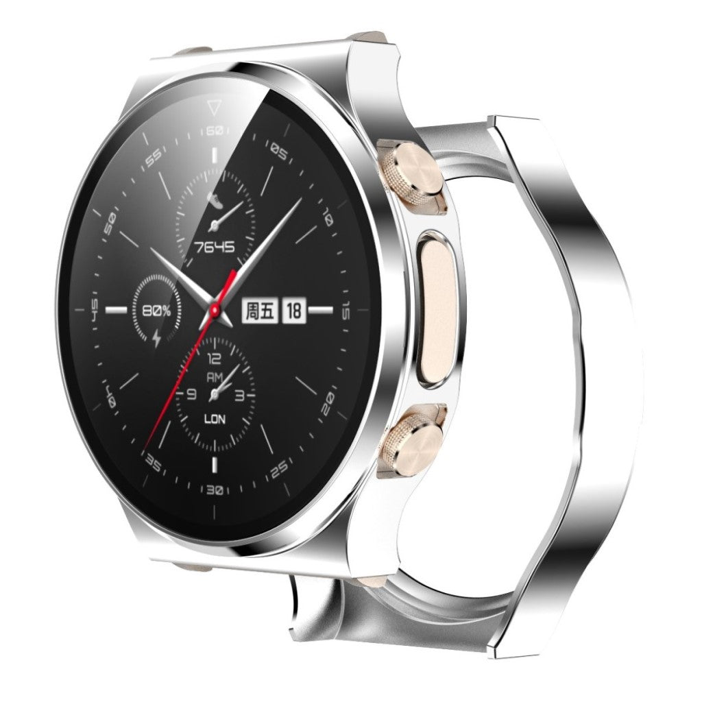 Fint Huawei Watch GT 2 Pro Plastik og Glas Cover - Sølv#serie_6