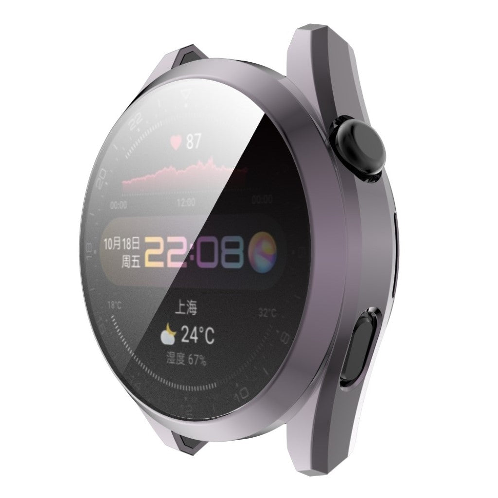 Mega Fed Huawei Watch 3 Pro Silikone Cover - Sølv#serie_4