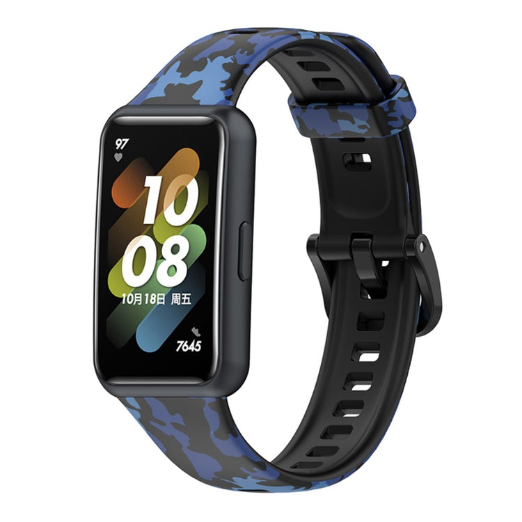 Flot Huawei Band 7 Silikone Rem - Blå#serie_4