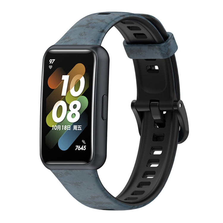 Flot Huawei Band 7 Silikone Rem - Blå#serie_6