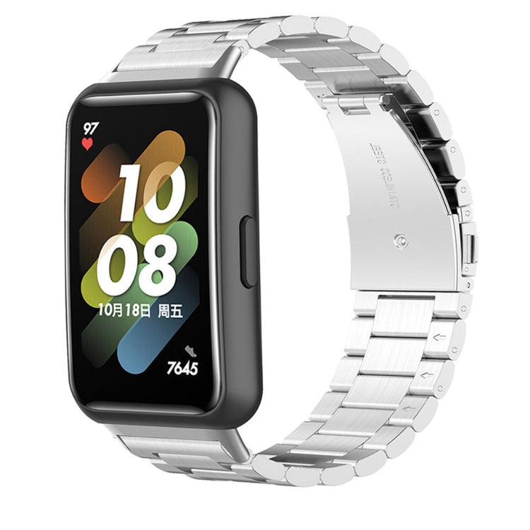 Meget elegant Huawei Band 7 Metal Rem - Sølv#serie_028