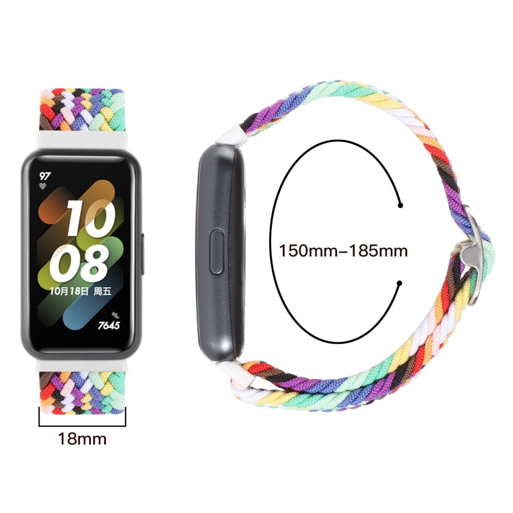 Rigtigt godt Huawei Band 7 Nylon Rem - Pink#serie_1