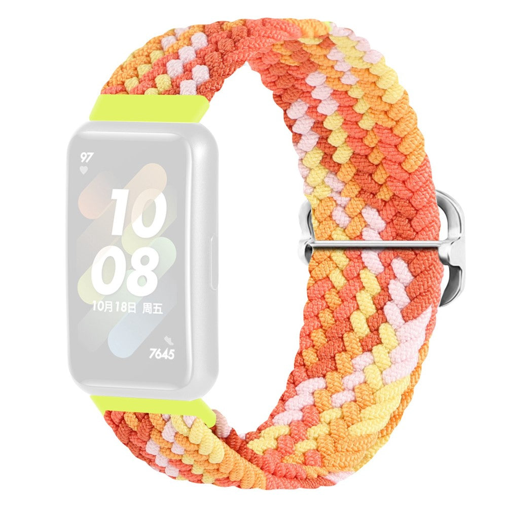 Rigtigt godt Huawei Band 7 Nylon Rem - Orange#serie_11