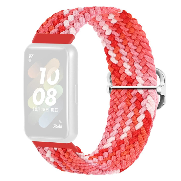 Rigtigt godt Huawei Band 7 Nylon Rem - Rød#serie_14