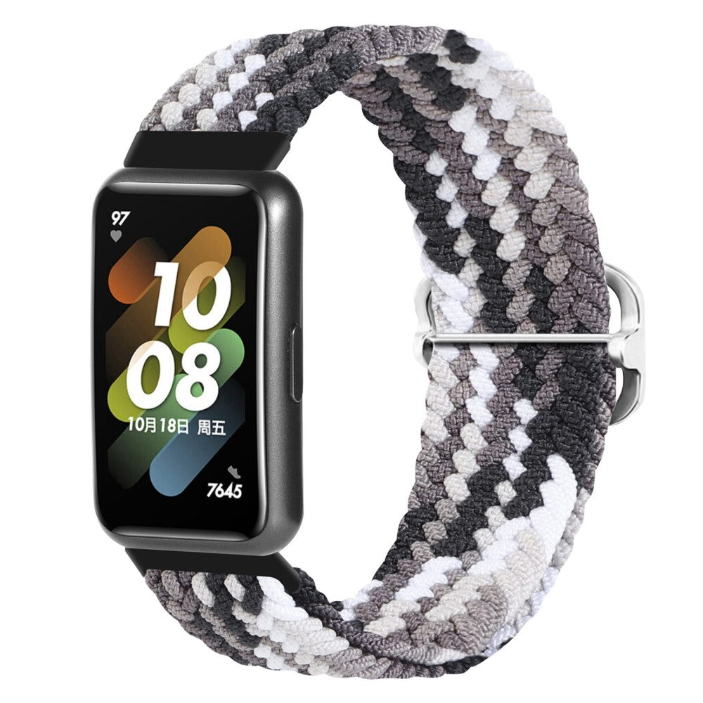 Rigtigt godt Huawei Band 7 Nylon Rem - Sort#serie_15