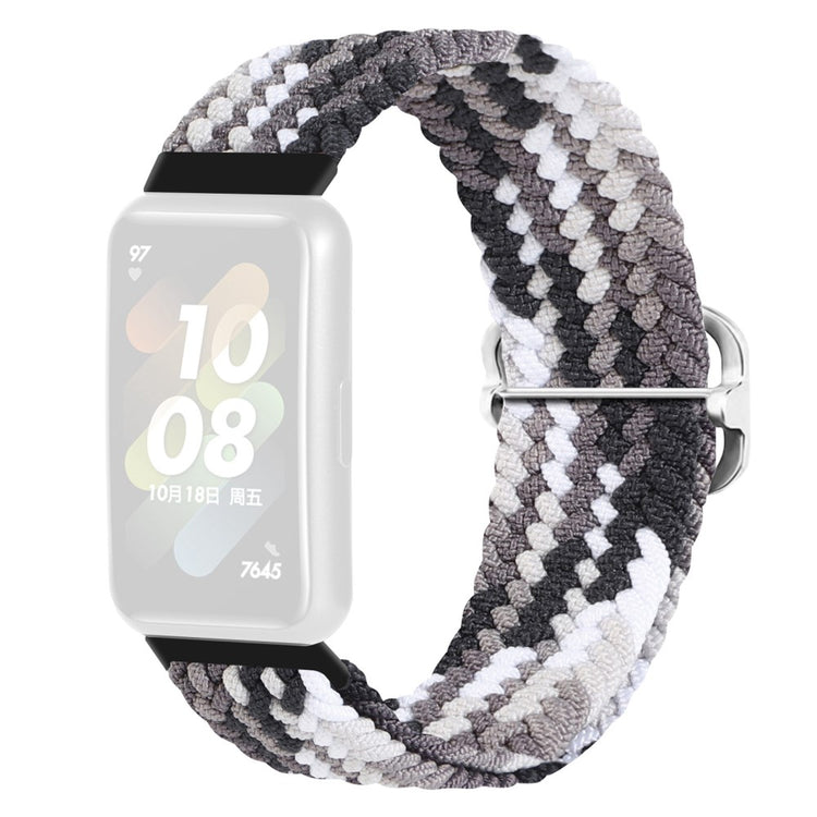 Rigtigt godt Huawei Band 7 Nylon Rem - Sort#serie_15