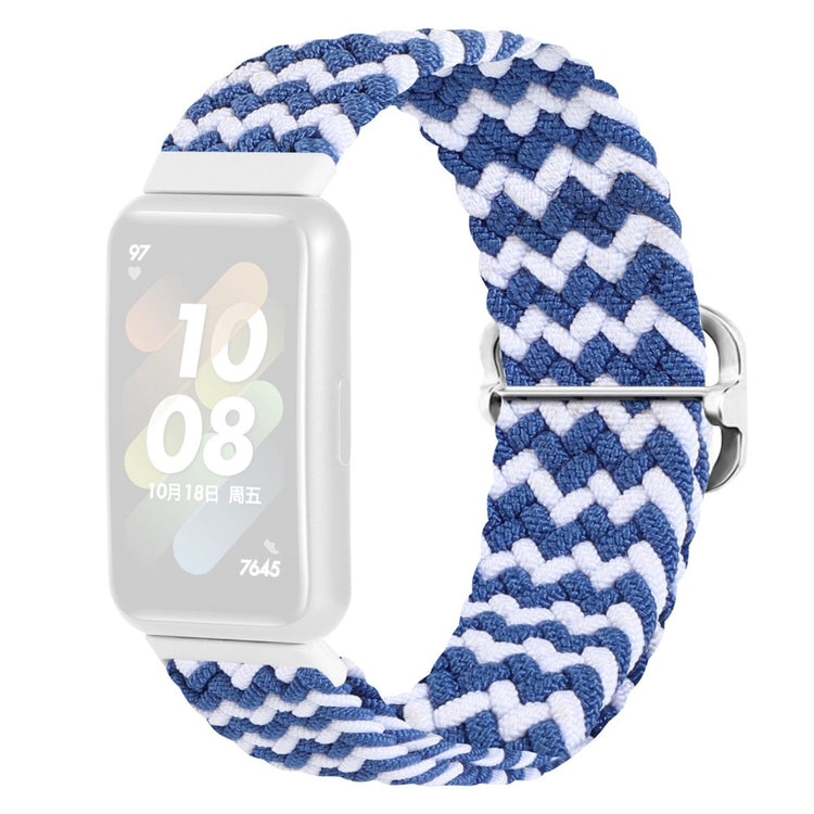 Rigtigt godt Huawei Band 7 Nylon Rem - Blå#serie_2