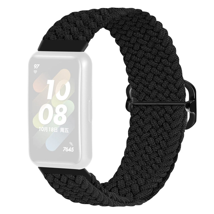 Rigtigt godt Huawei Band 7 Nylon Rem - Sort#serie_4