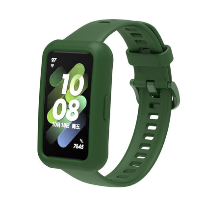 Flot Huawei Band 7 Silikone Cover - Grøn#serie_7
