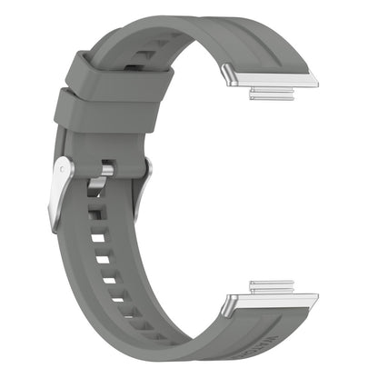 Slidstærk Huawei Watch Fit 2 Silikone Urrem - Sølv#serie_7
