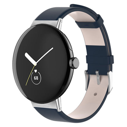 Mega fint Google Pixel Watch Kunstlæder Rem - Blå#serie_4