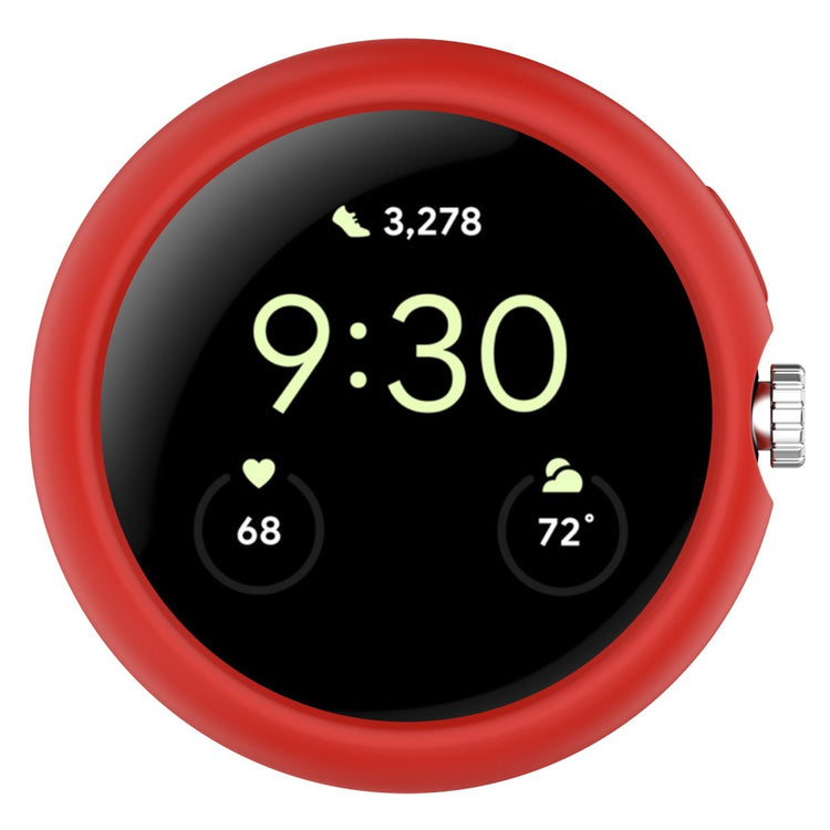 Beskyttende Google Pixel Watch Plastik Cover - Rød#serie_1