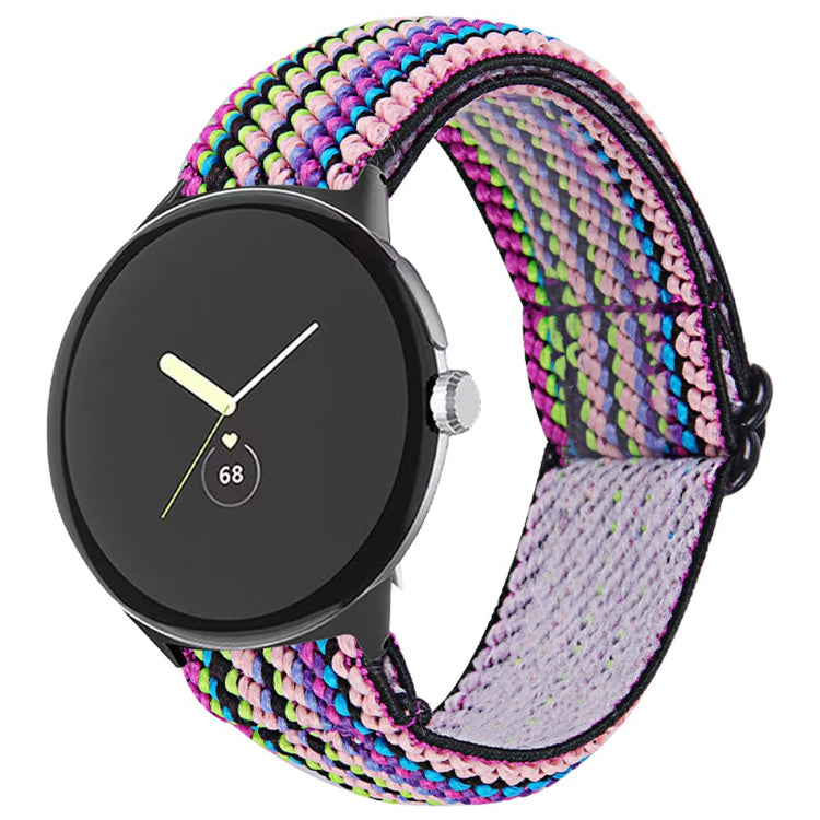 Super elegant Google Pixel Watch Nylon Rem - Lilla#serie_6