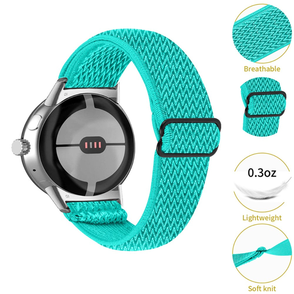 Rigtigt elegant Google Pixel Watch Nylon Rem - Grøn#serie_2