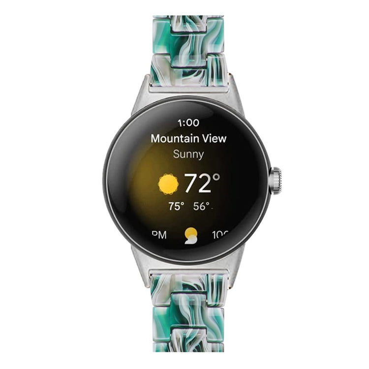 Meget nydelig Google Pixel Watch Plastik Rem - Grøn#serie_1