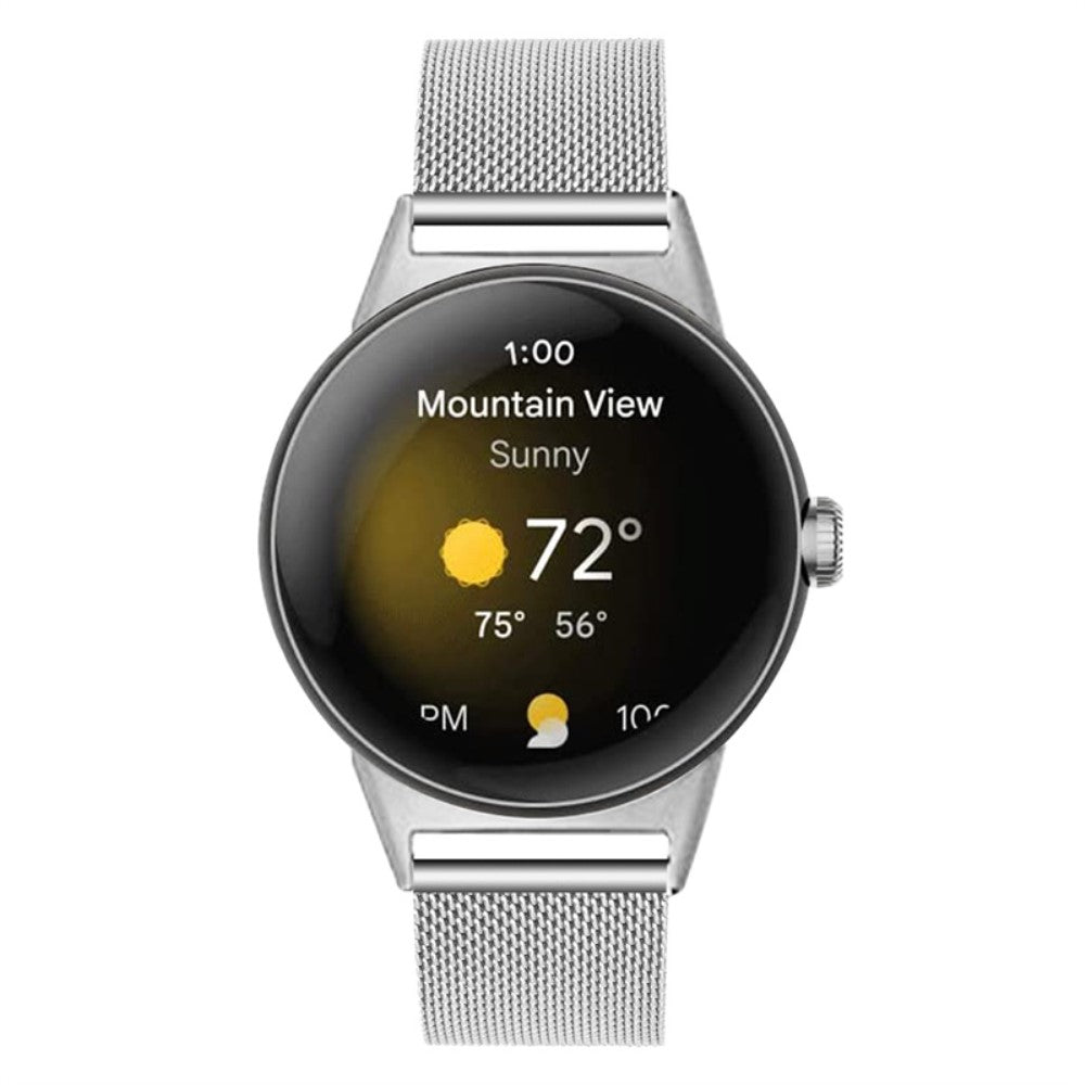 Helt vildt fed Google Pixel Watch Metal Rem - Sølv#serie_059