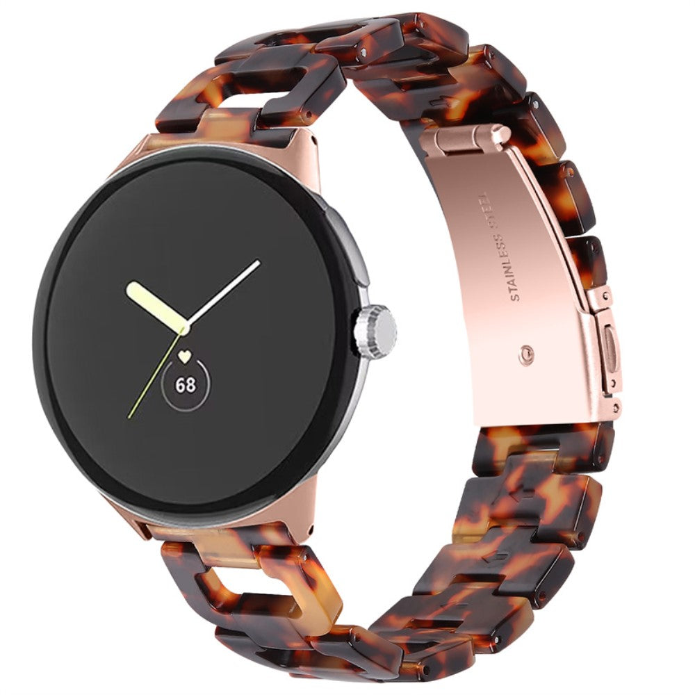 Super fint Google Pixel Watch Plastik Rem - Brun#serie_2