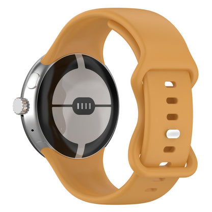 Super pænt Google Pixel Watch Silikone Rem - Gul#serie_7