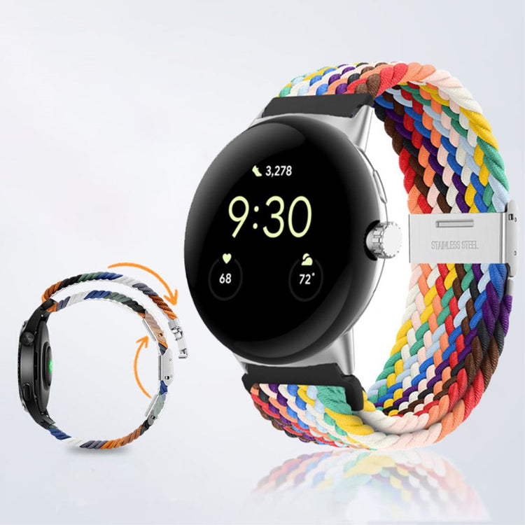 Vildt cool Google Pixel Watch Nylon Rem - Sølv#serie_4