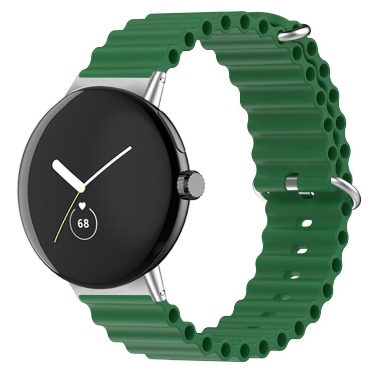 Meget sejt Google Pixel Watch Silikone Rem - Grøn#serie_8