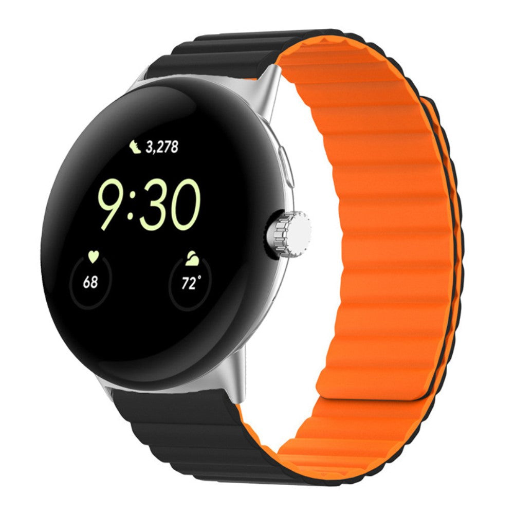 Meget holdbart Google Pixel Watch Silikone Rem - Orange#serie_2