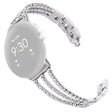 Mega pleasant Google Pixel Watch Metal and Rhinestone Strap