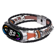 Xiaomi Mi Smart Band 6 / Xiaomi Mi Band 5 Metal And Pu Leather Universel Strap