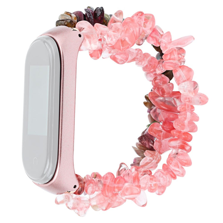 Stilfuld Xiaomi Mi Smart Band 6 / Xiaomi Mi Band 5 Sten Rem - Pink#serie_1