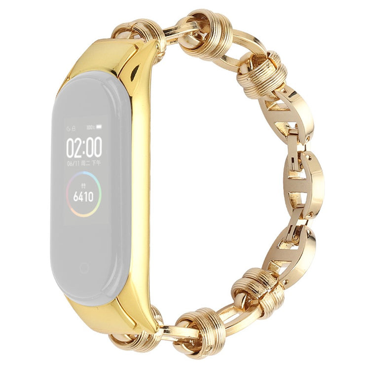 Elegant Xiaomi Mi Smart Band 6 / Xiaomi Mi Band 5 Metal Rem - Guld#serie_2