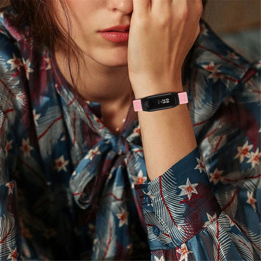 Godt Xiaomi Mi Smart Band 6 / Xiaomi Mi Band 5 Stof Urrem - Pink#serie_17