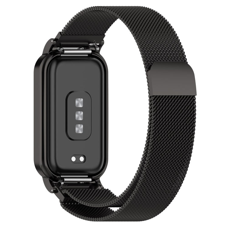 Mega Kønt Metal Rem passer til Xiaomi Redmi Band 2 - Sort#serie_010