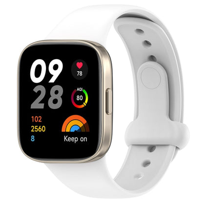 Silikone Universal Rem passer til Xiaomi Redmi Watch 3 / Xiaomi Mi Watch Lite 3 - Hvid#serie_9