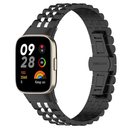 Metal Universal Rem passer til Xiaomi Redmi Watch 3 / Xiaomi Mi Watch Lite 3 - Sort#serie_2