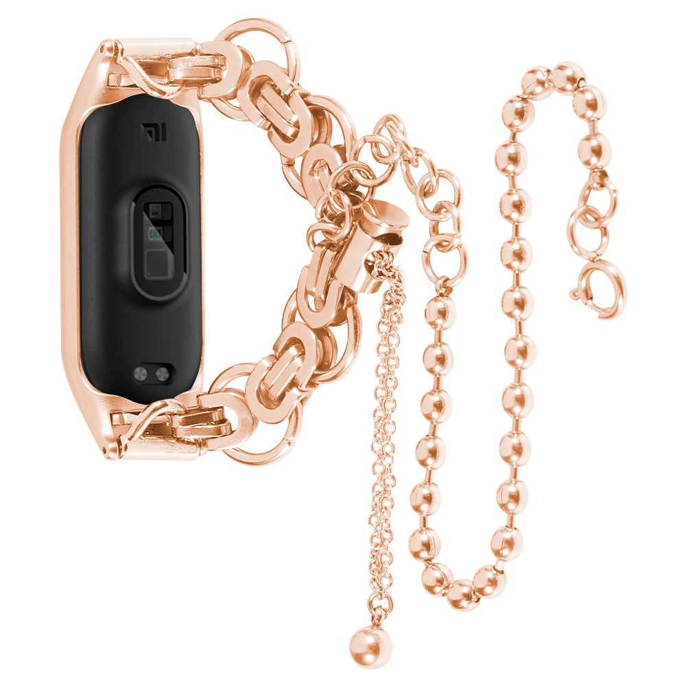 Yndigt Xiaomi Mi Smart Band 4 / Xiaomi Mi Band 3 Metal Rem - Pink#serie_2