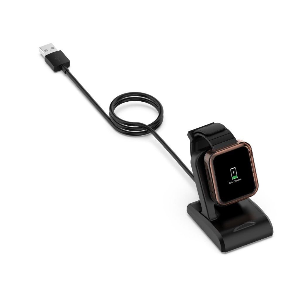 1m Plastik Xiaomi Mi Watch USB Opladningskabel - Sort#serie_016