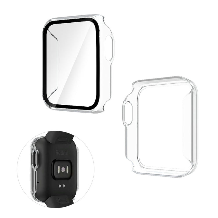 Rigtigt Fed Xiaomi Redmi Watch Silikone og Glas Cover - Gennemsigtig#serie_3