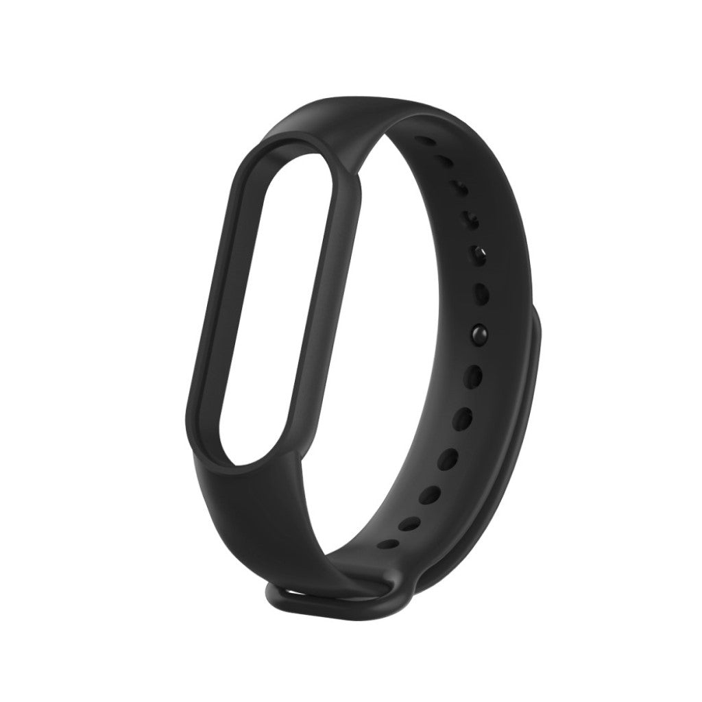 Meget fint Xiaomi Mi Band 5 Silikone Rem - Sort#serie_1