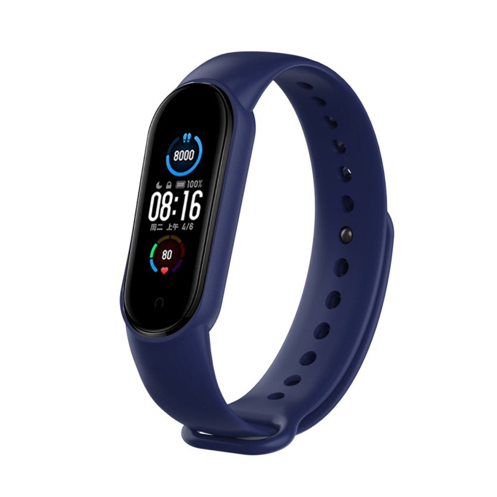 Meget fint Xiaomi Mi Band 5 Silikone Rem - Blå#serie_19