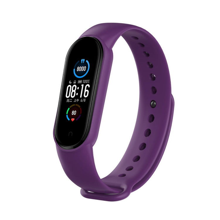 Meget fint Xiaomi Mi Band 5 Silikone Rem - Lilla#serie_22