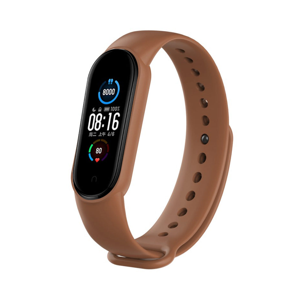 Meget fint Xiaomi Mi Band 5 Silikone Rem - Brun#serie_23