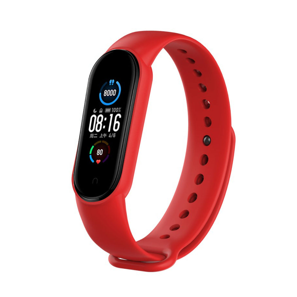 Meget fint Xiaomi Mi Band 5 Silikone Rem - Rød#serie_5