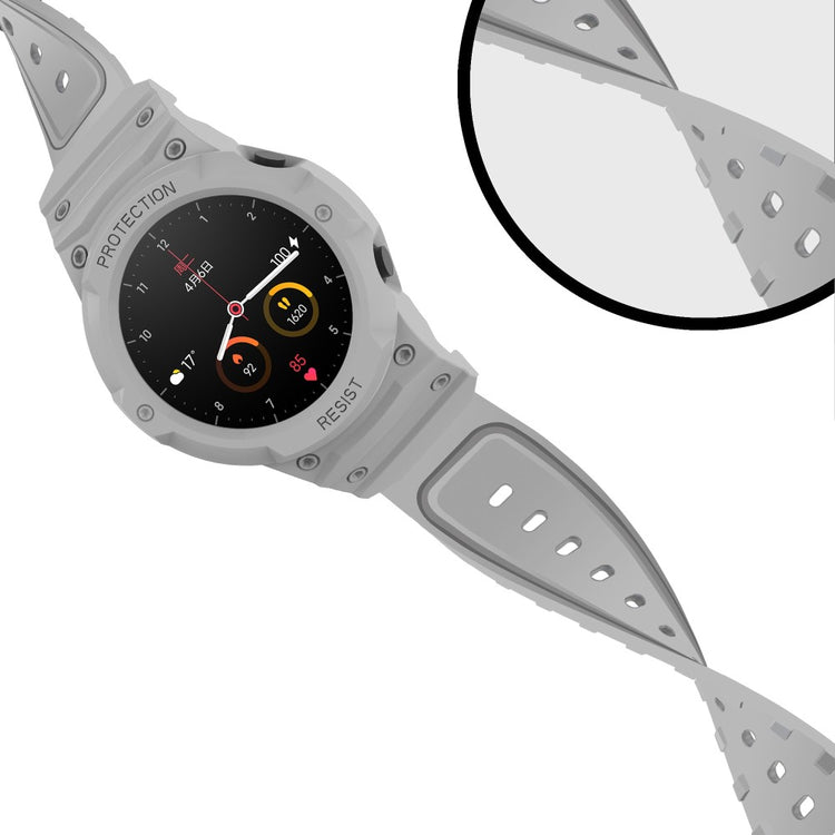 Vildt kønt Xiaomi Mi Watch Color Sports Silikone Urrem - Sølv#serie_5