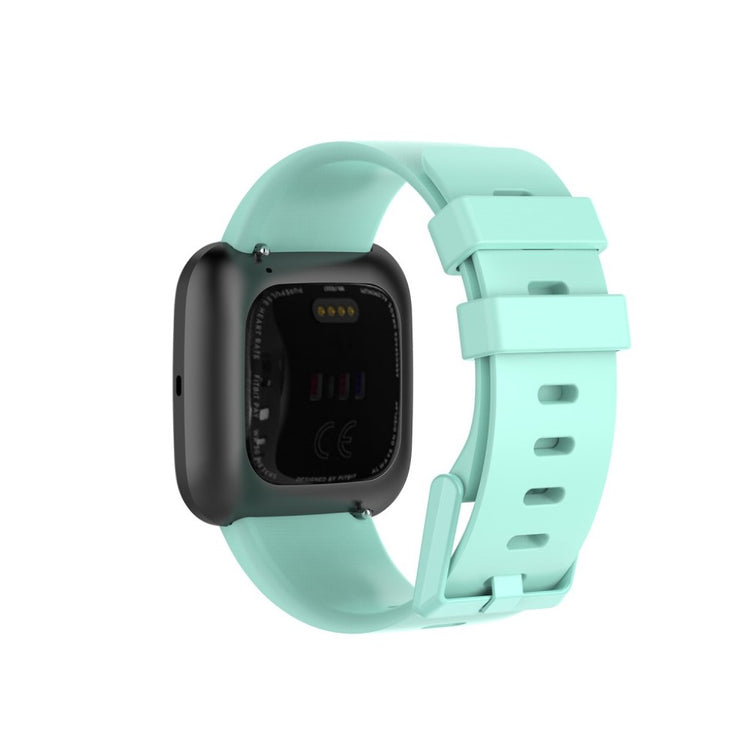 Vildt sejt Fitbit Versa 2 / Fitbit Versa Lite Silikone Rem - Størrelse: S - Grøn#serie_9