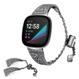 Fitbit Versa 3 / Fitbit Sense 1 Metal And Rhinestone Universel Strap
