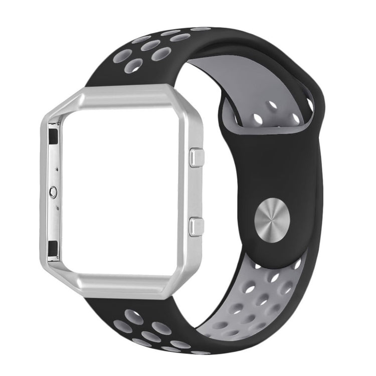 Mega nydelig Fitbit Blaze Silikone Rem - Sort#serie_3