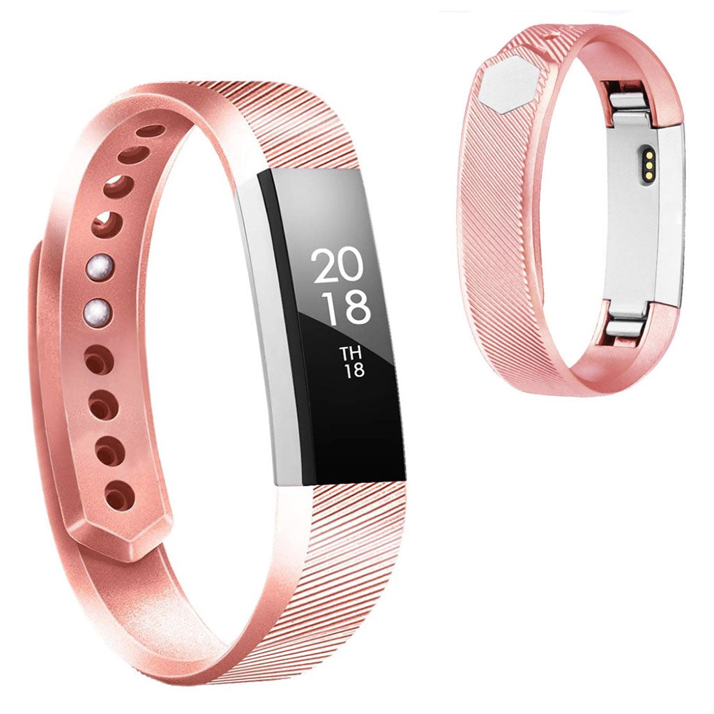 Rigtigt rart Fitbit Alta Silikone Rem - Størrelse: S - Pink#serie_2