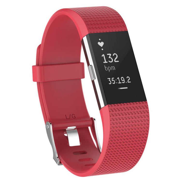 Hvid Fitbit Charge 2 Silikone Urrem#serie_8