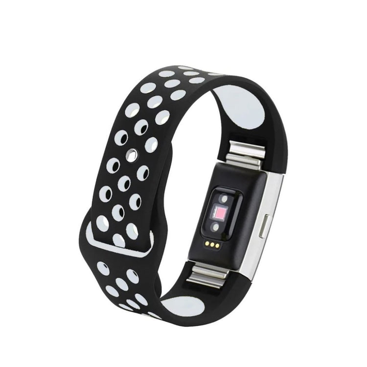 Meget kønt Fitbit Charge 2 Silikone Rem - Sort#serie_1