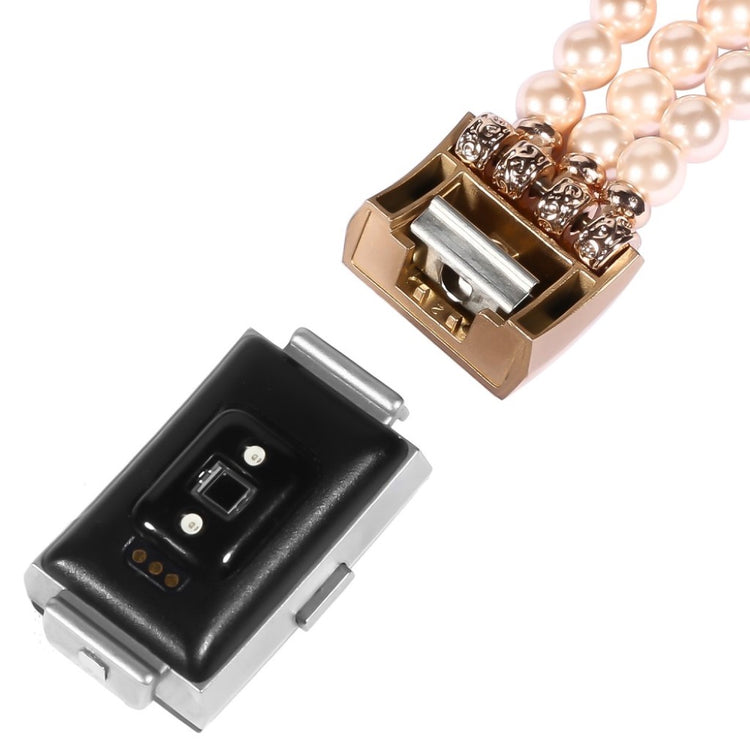 Meget nydelig Fitbit Charge 2 Metal og Sten Rem - Pink#serie_3